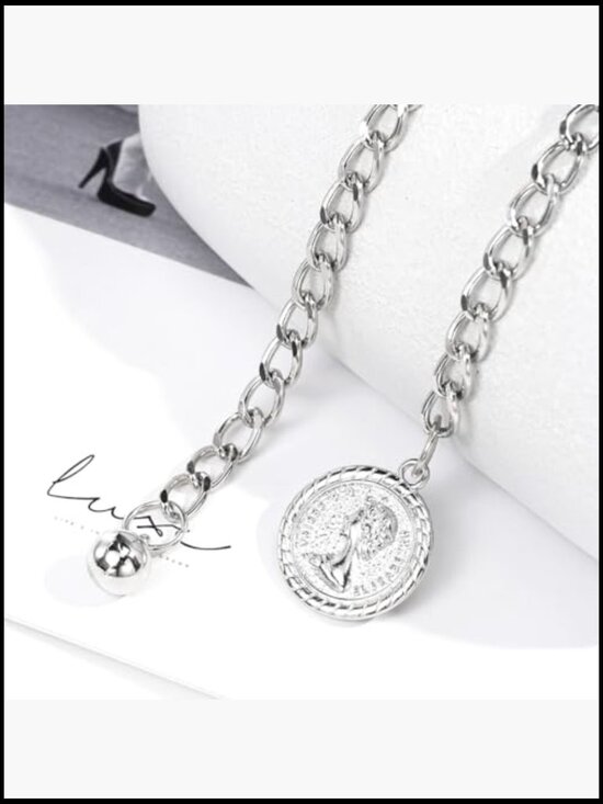 Multilayer Metal Chain Belt Adjustable Waist Chain for Dresses Jeans main image 4